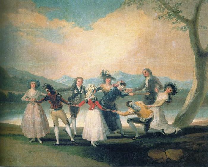 Francisco de Goya Das Blindekuhspiel France oil painting art